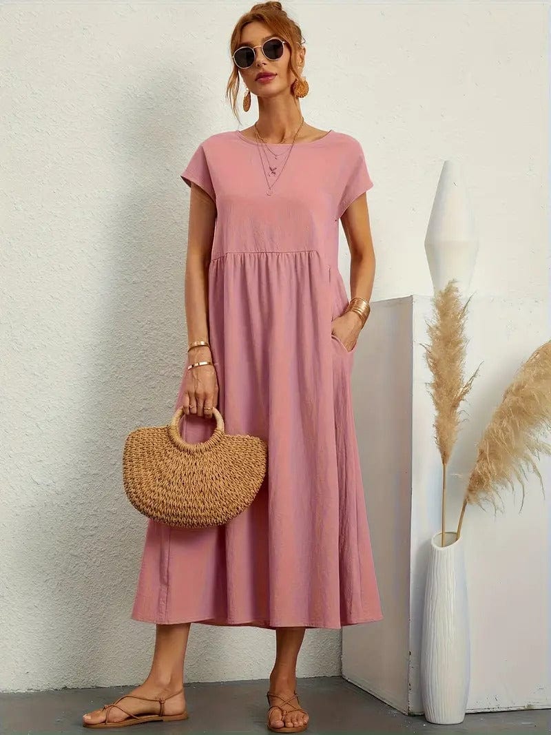 Teresa · Vestido largo casual con bolsillos – Silvia Morel