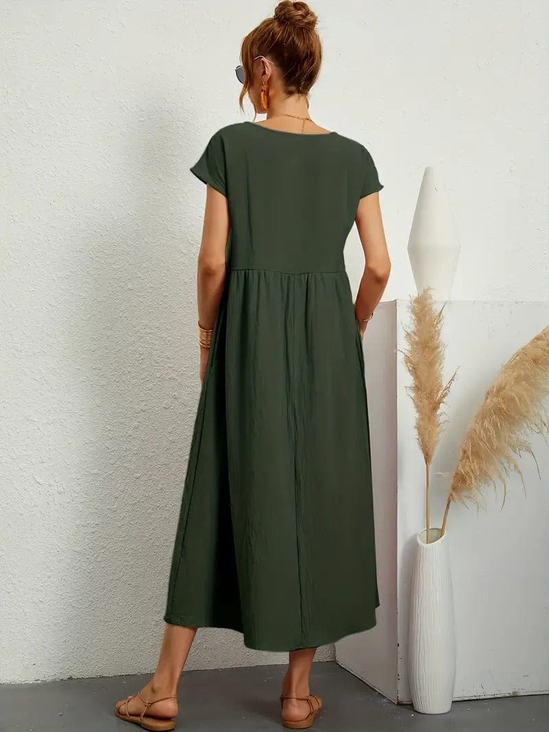 Teresa · Vestido largo casual con bolsillos – Silvia Morel