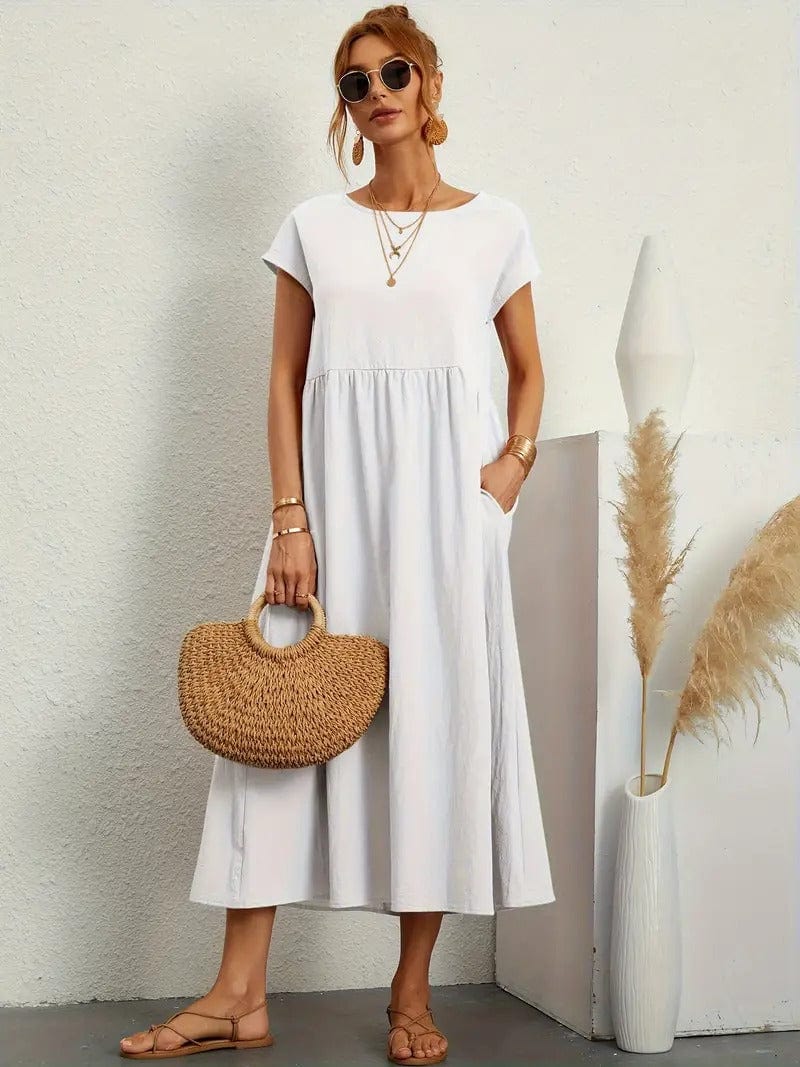 Teresa · Vestido largo casual con bolsillos – Silvia Morel
