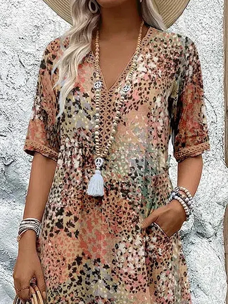 Herminia · Vestido floral vibrante – Silvia Morel