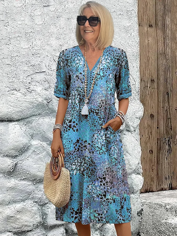 Herminia · Vestido floral vibrante – Silvia Morel