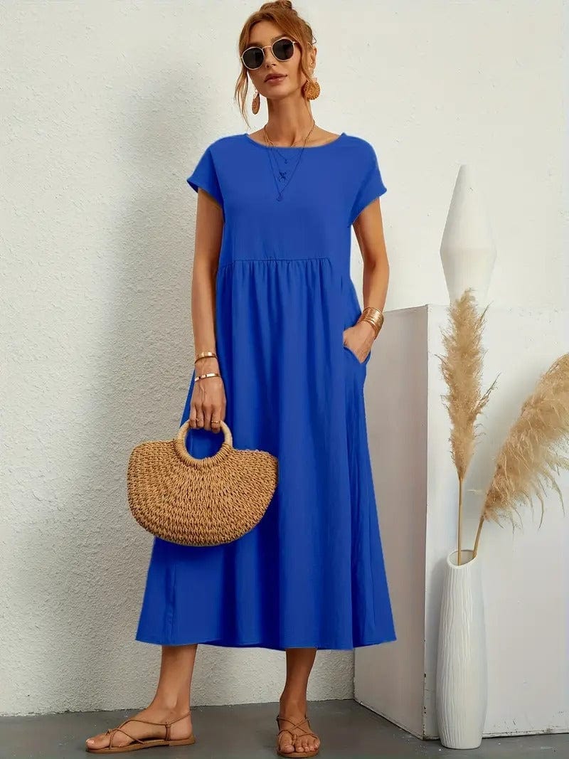 Teresa · Vestido largo casual con bolsillos – Silvia Morel