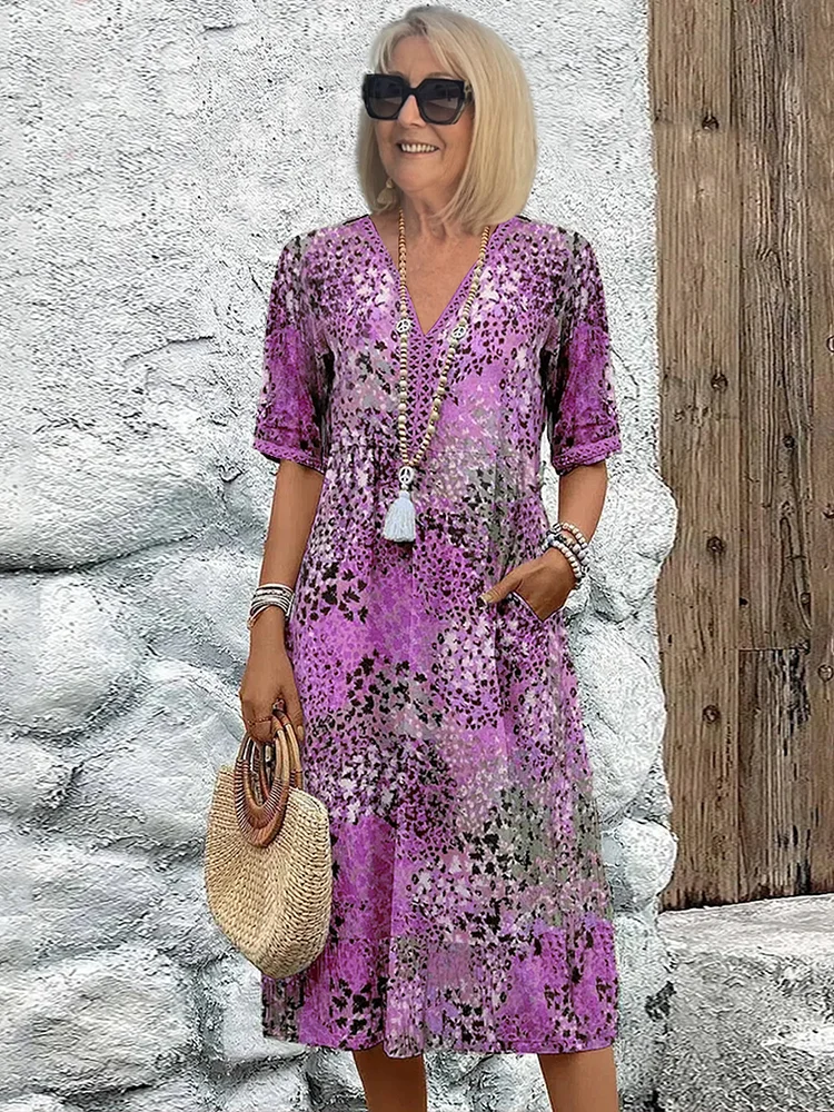 Herminia · Vestido floral vibrante – Silvia Morel