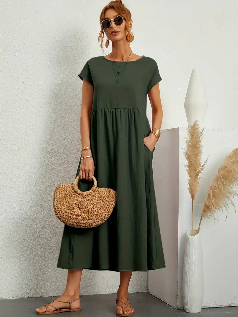 Teresa · Vestido largo casual con bolsillos – Silvia Morel