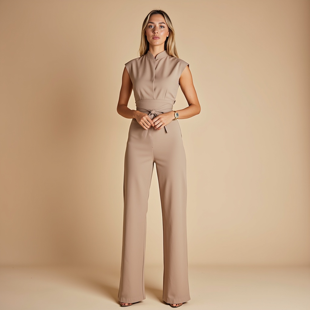 Odette · Mono elegante sin mangas – Silvia Morel
