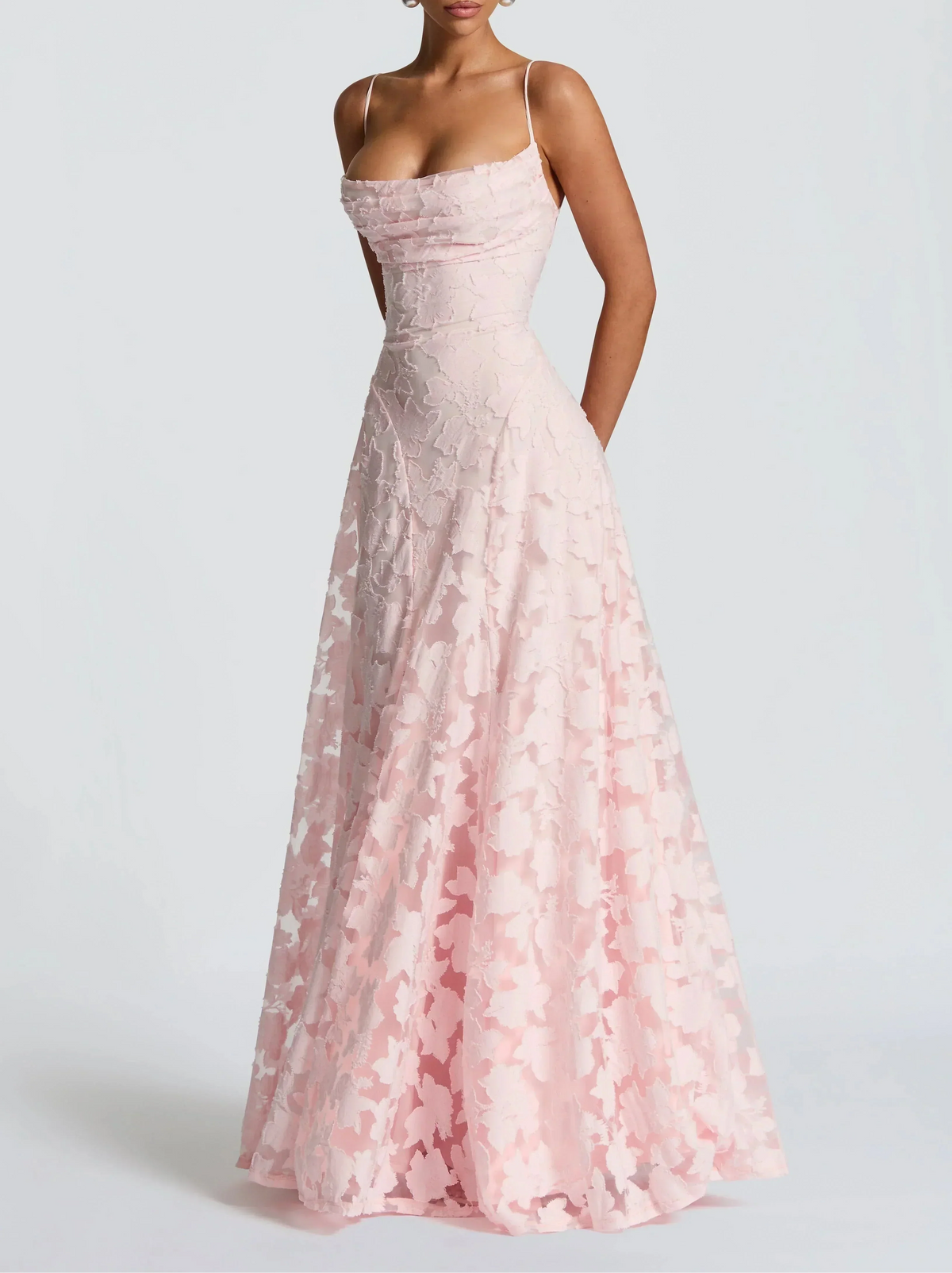 Ariadna · Vestido largo drapeado – Silvia Morel