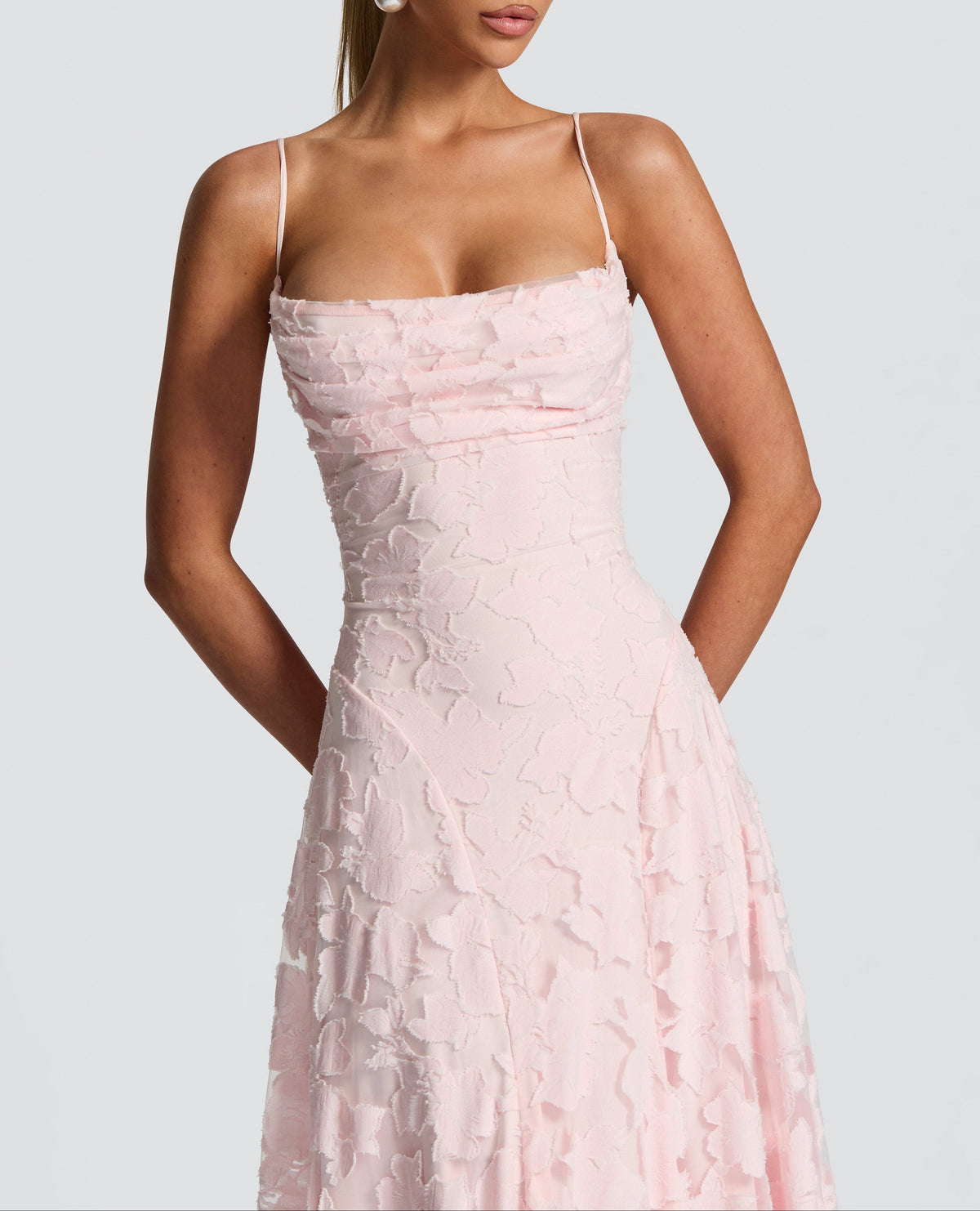 Ariadna · Vestido largo drapeado – Silvia Morel
