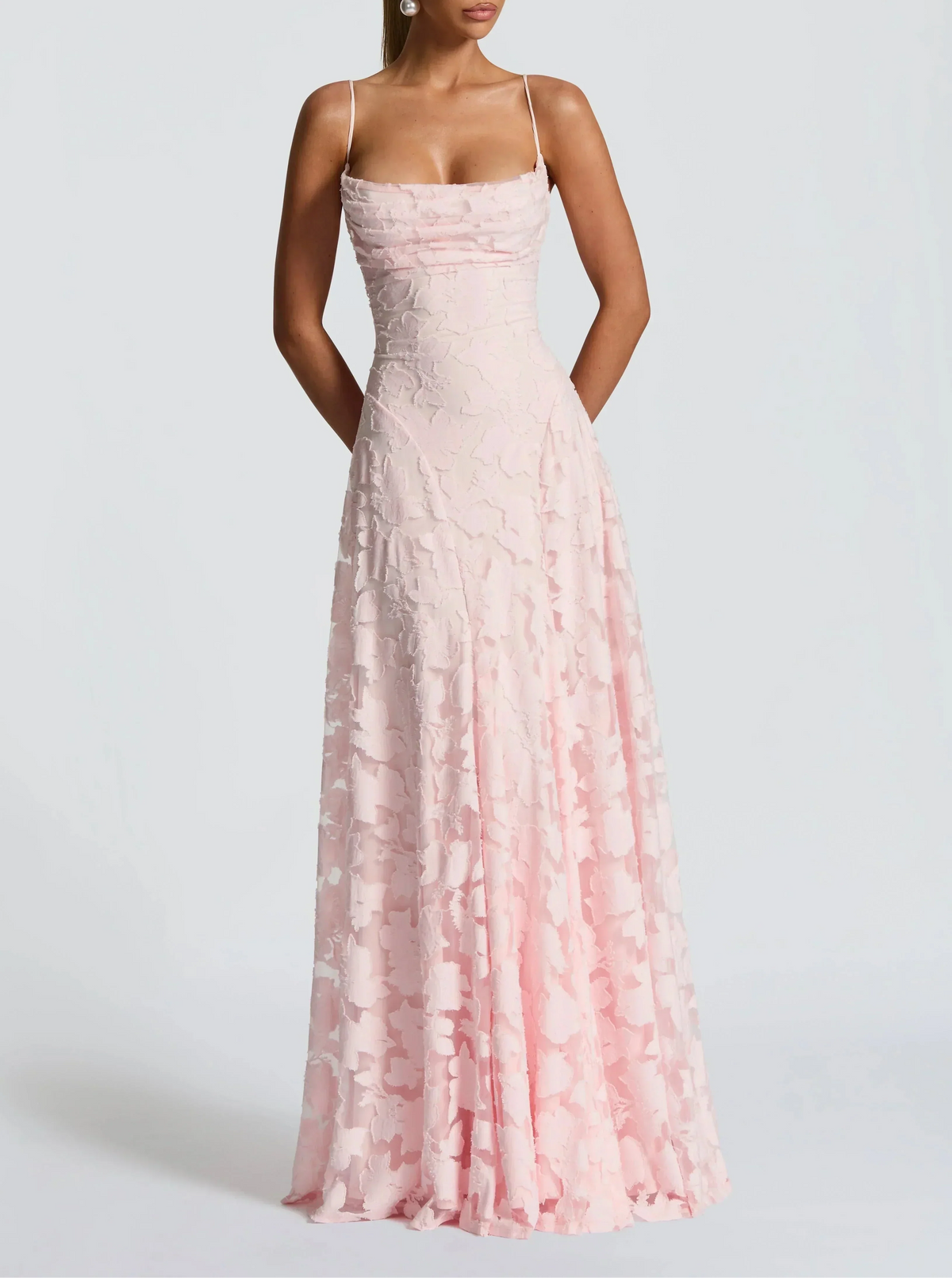 Ariadna · Vestido largo drapeado – Silvia Morel