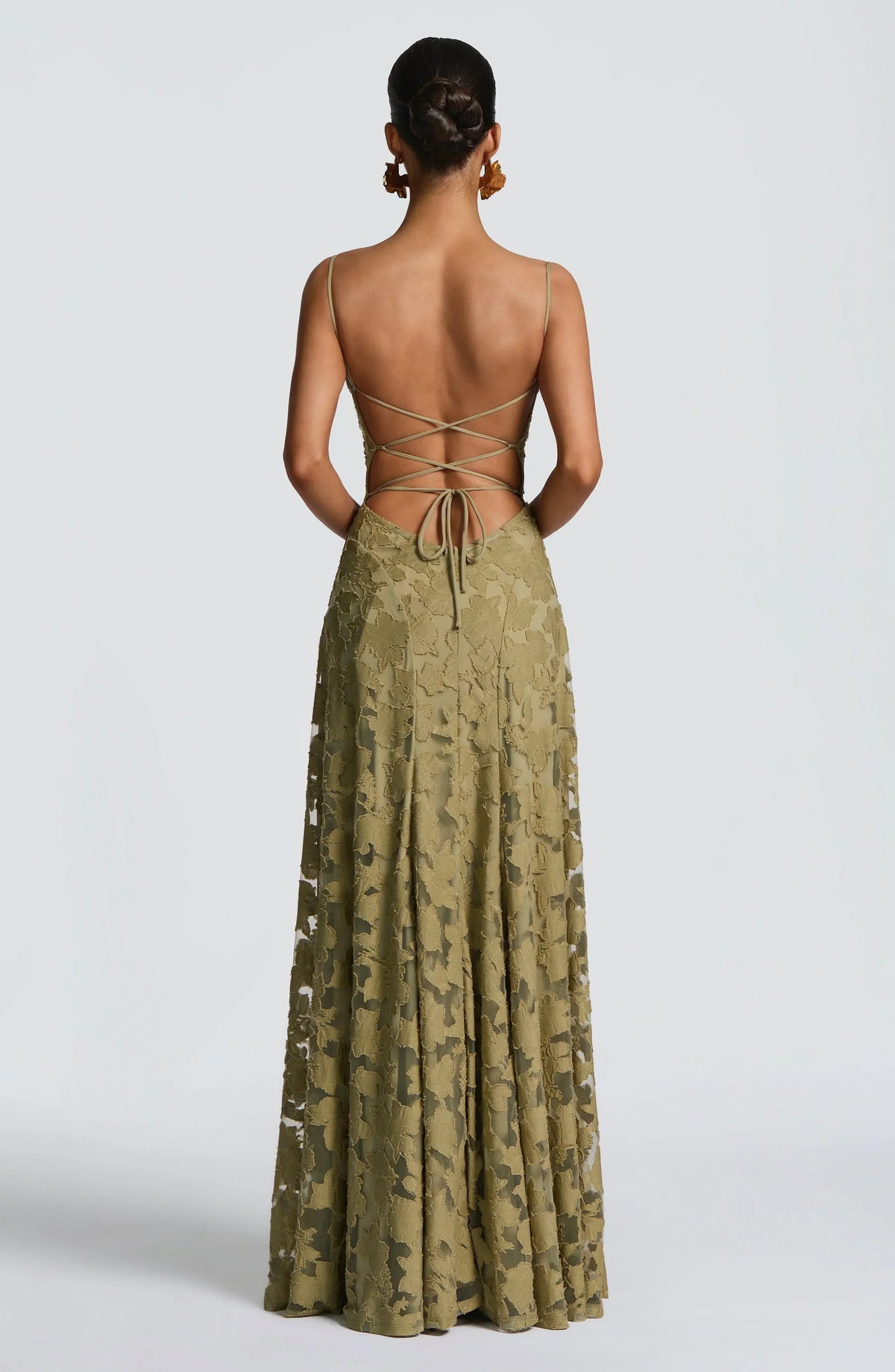 Ariadna · Vestido largo drapeado – Silvia Morel