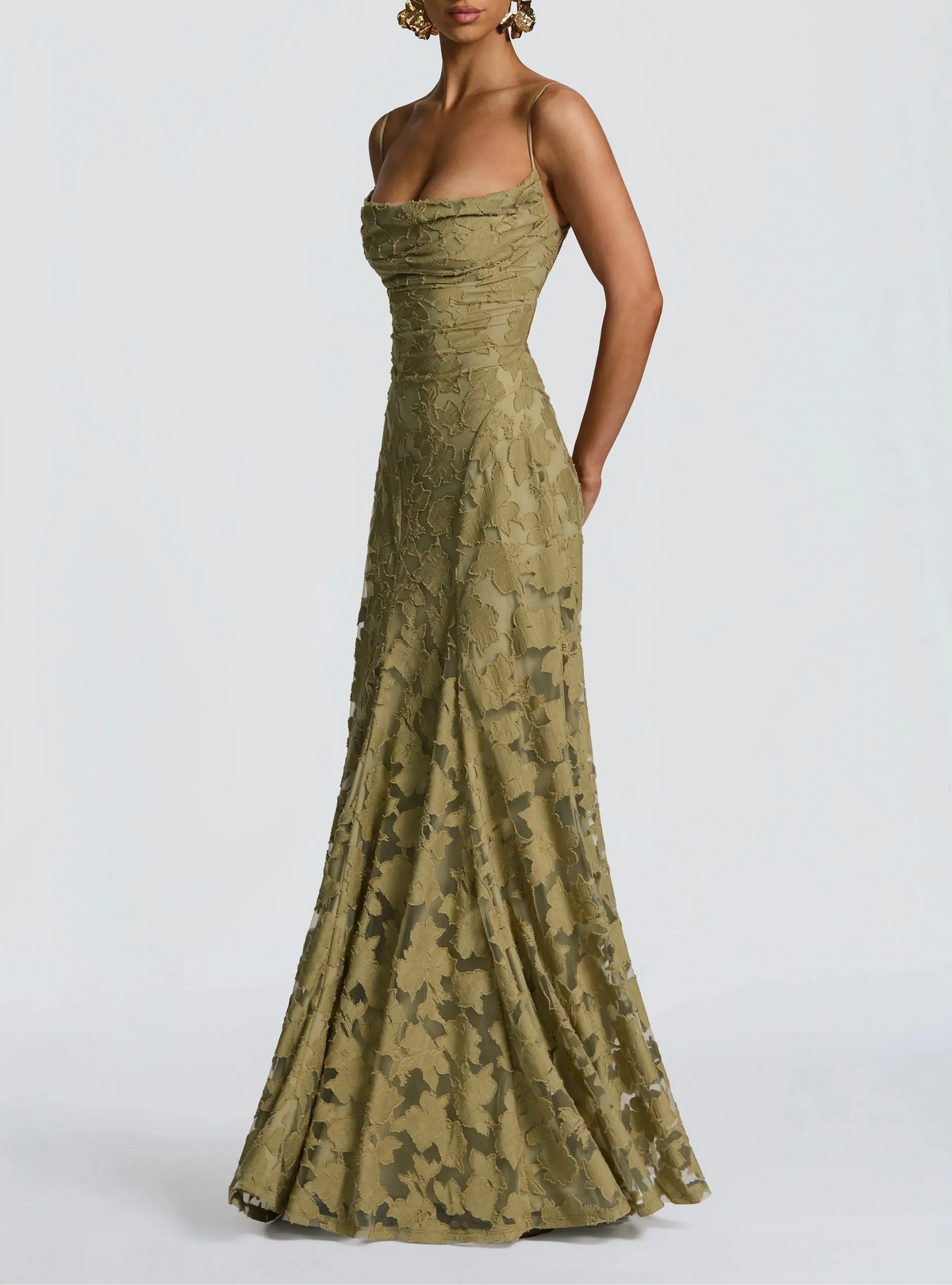Ariadna · Vestido largo drapeado – Silvia Morel