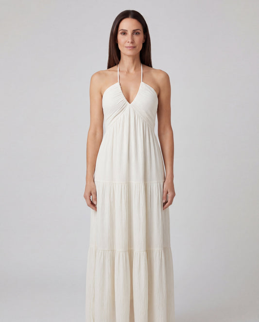 Scarlett · Vestido de verano con escote en V – Silvia Morel