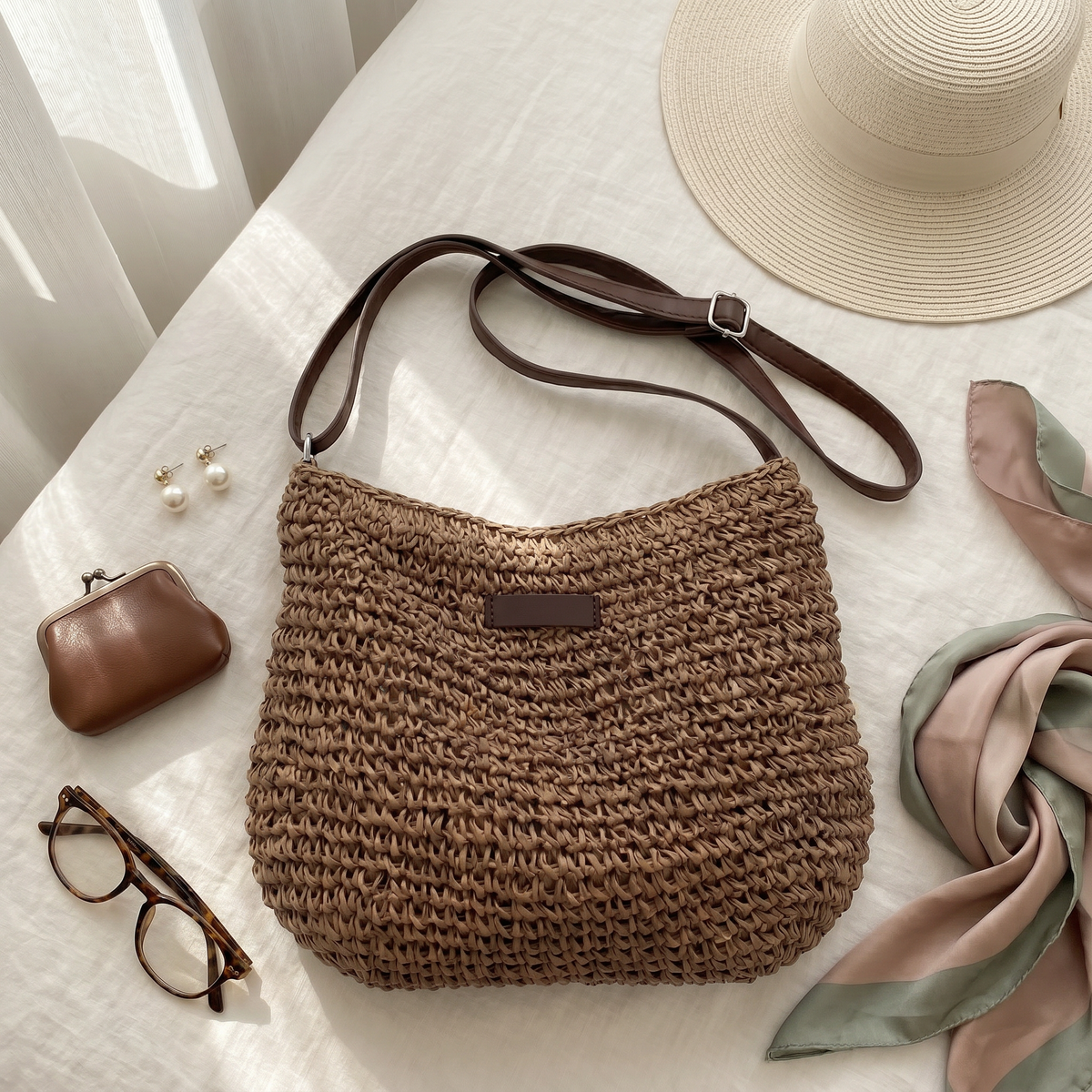 Francisca · Bolso bandolera trenzado – Silvia Morel