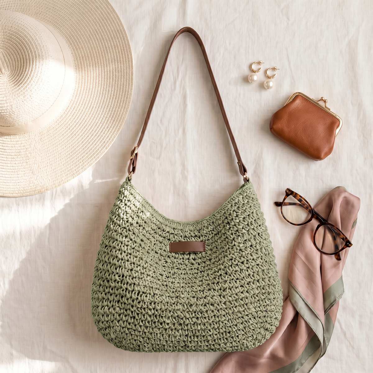 Francisca · Bolso bandolera trenzado – Silvia Morel