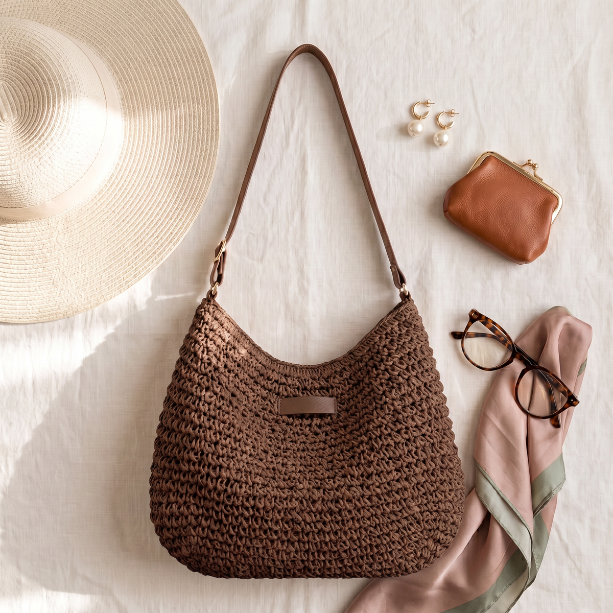 Francisca · Bolso bandolera trenzado – Silvia Morel