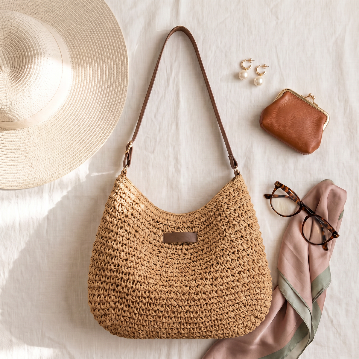 Francisca · Bolso bandolera trenzado – Silvia Morel