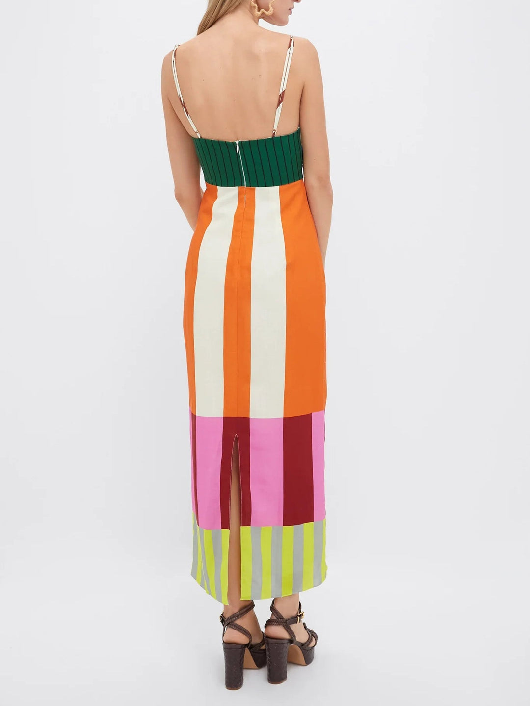 Adelaida · Vestido largo multicolor – Silvia Morel