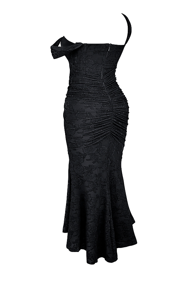 Pilar · Vestido largo de encaje con corsé – Silvia Morel