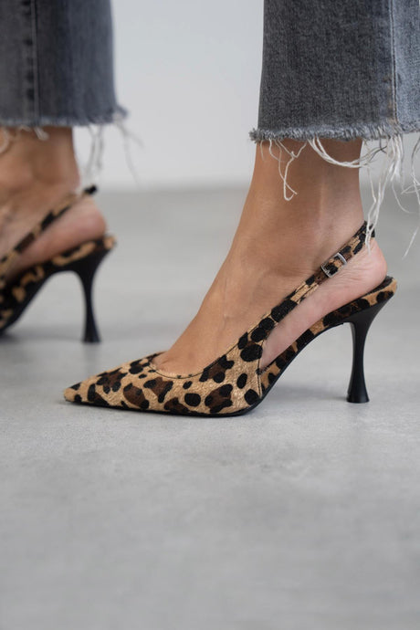 Hortensia · Zapatos de tacón de leopardo – Silvia Morel