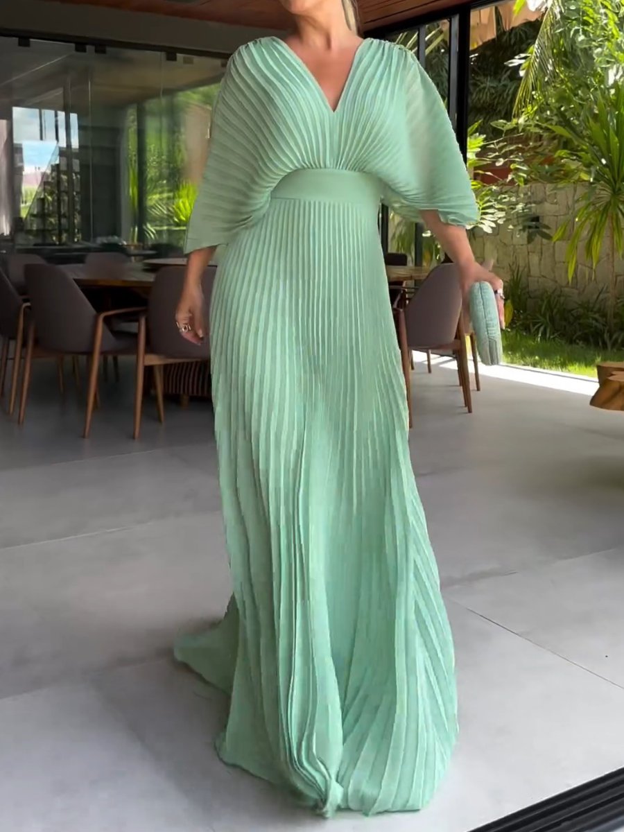Paula · Vestido largo vaporoso – Silvia Morel