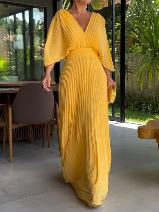Paula · Vestido largo vaporoso – Silvia Morel