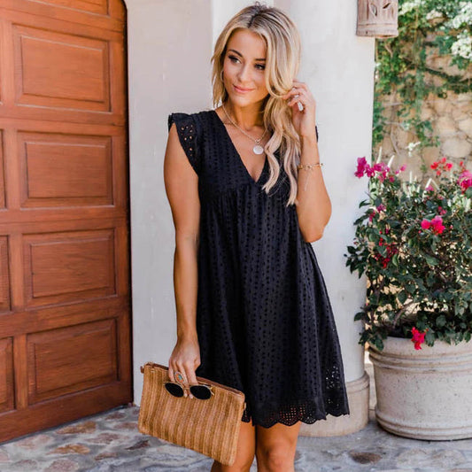 Nadia · Vestido con bolsillos y short interior – Silvia Morel