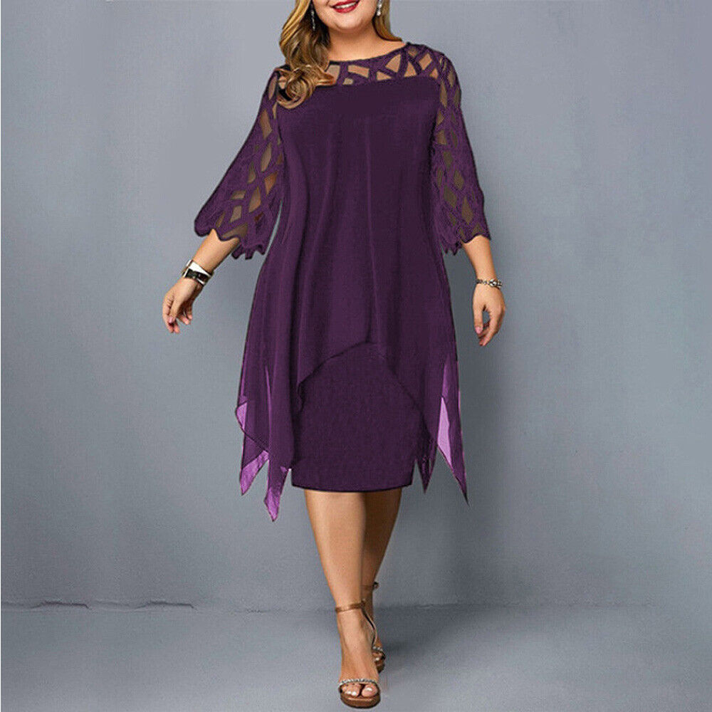 Luisa · Vestido midi holgado tallas grandes – Silvia Morel