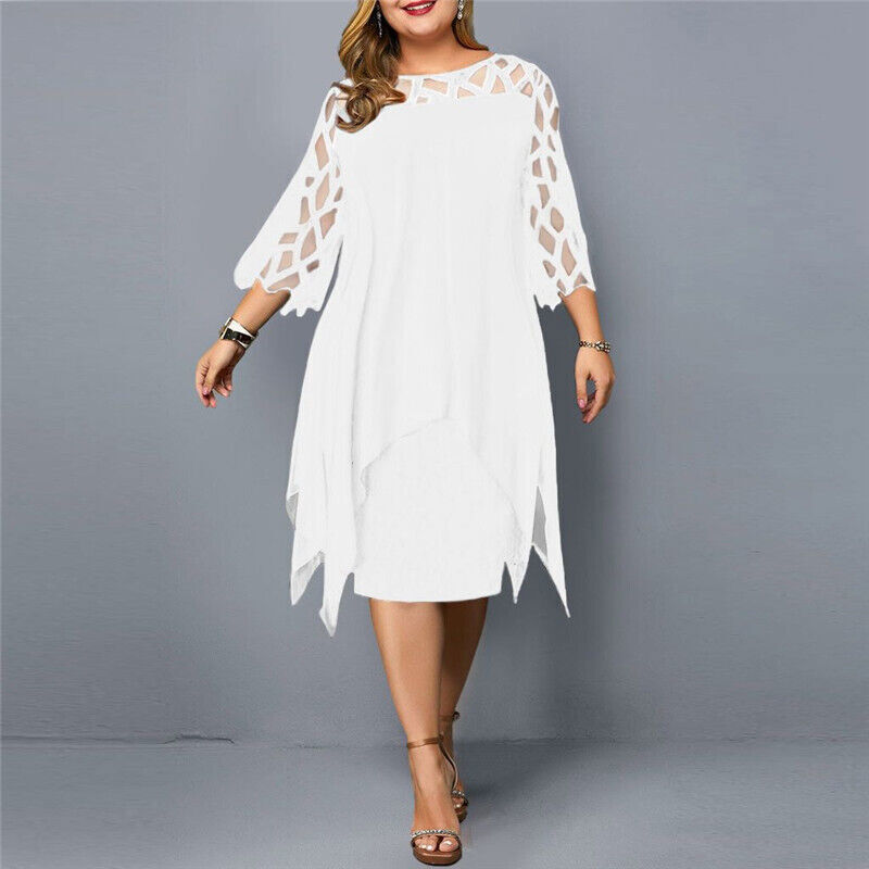 Luisa · Vestido midi holgado tallas grandes – Silvia Morel
