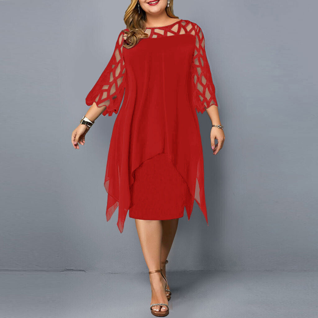 Luisa · Vestido midi holgado tallas grandes – Silvia Morel