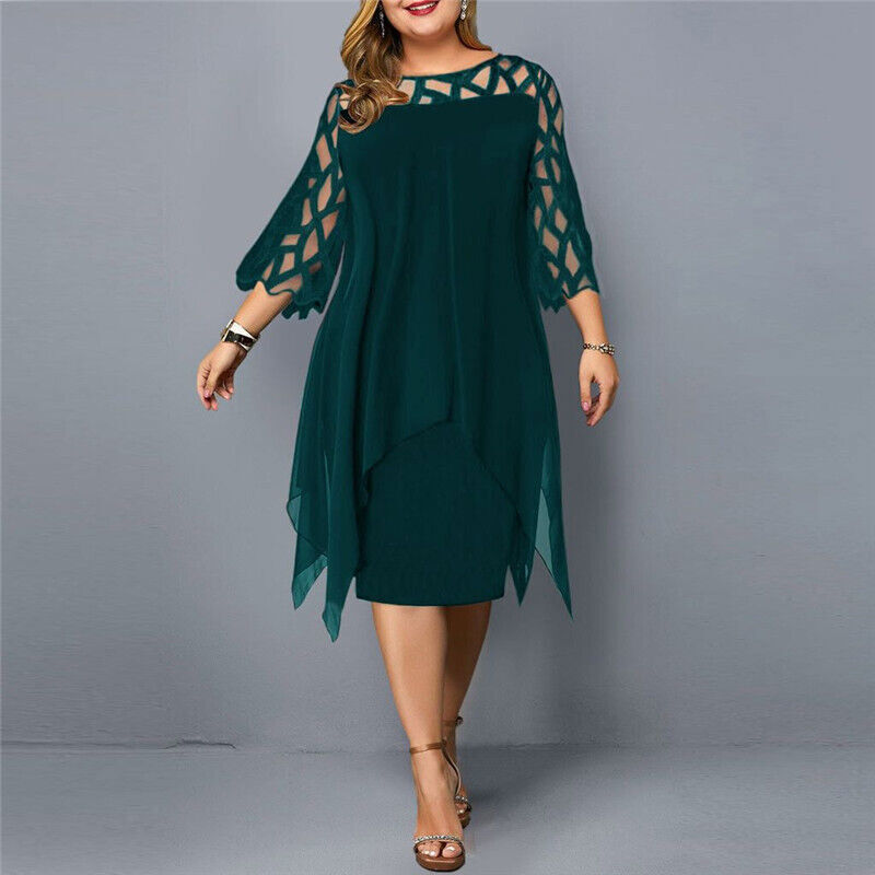Luisa · Vestido midi holgado tallas grandes – Silvia Morel