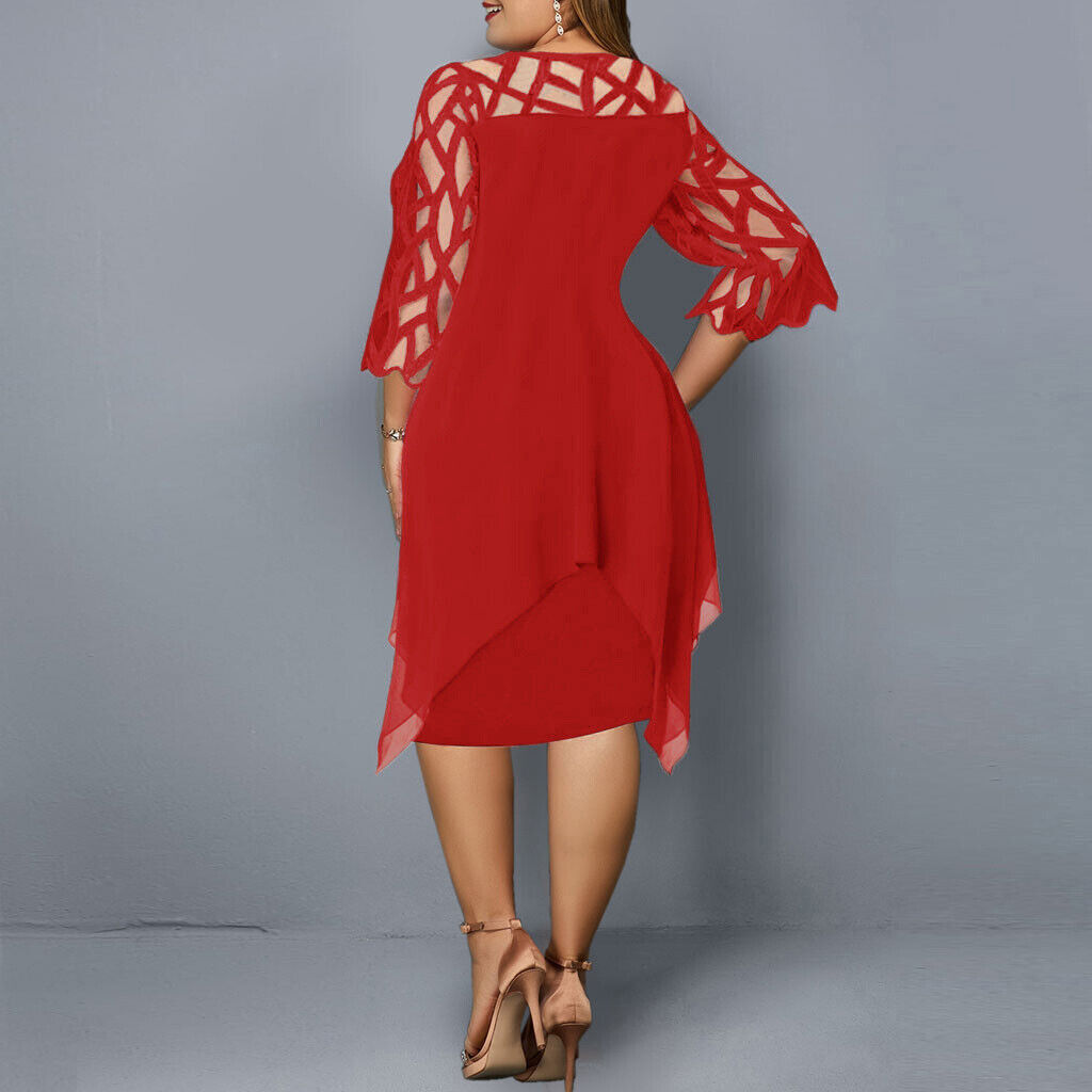 Luisa · Vestido midi holgado tallas grandes – Silvia Morel