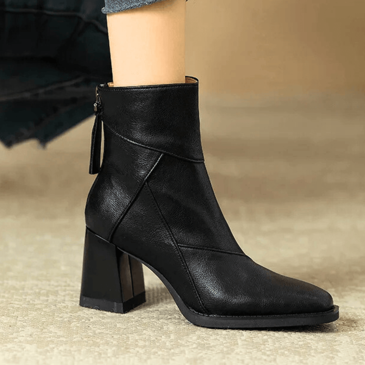 Graciela · Botines de tacón ancho – Silvia Morel