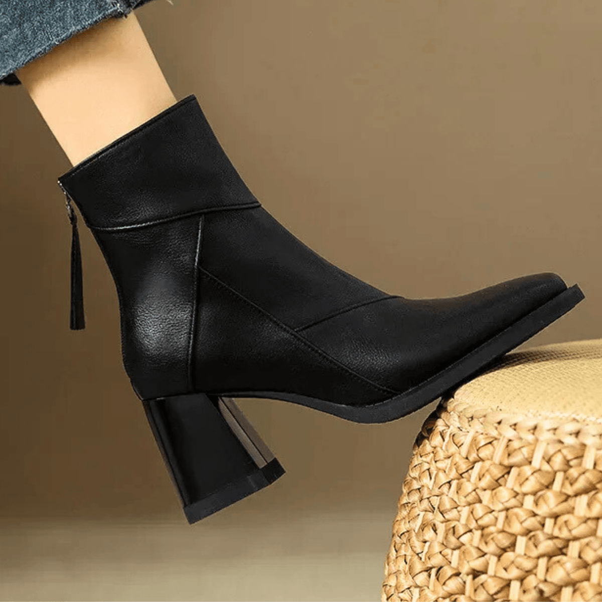 Graciela · Botines de tacón ancho – Silvia Morel