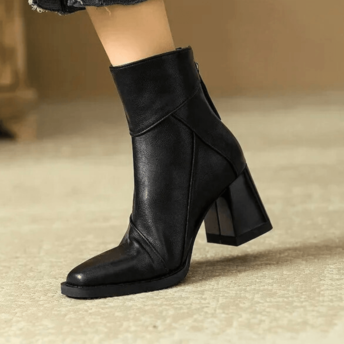 Graciela · Botines de tacón ancho – Silvia Morel