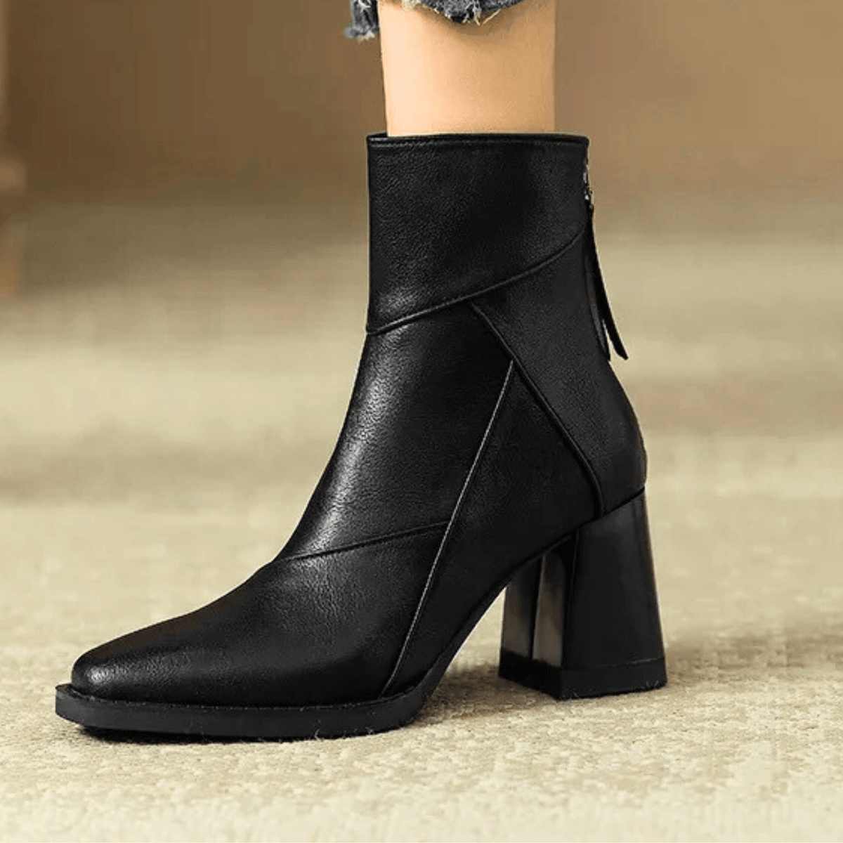 Graciela · Botines de tacón ancho – Silvia Morel