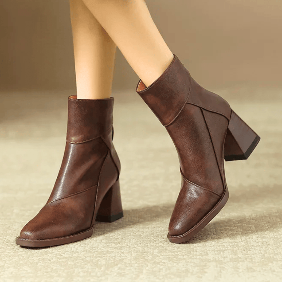 Graciela · Botines de tacón ancho – Silvia Morel