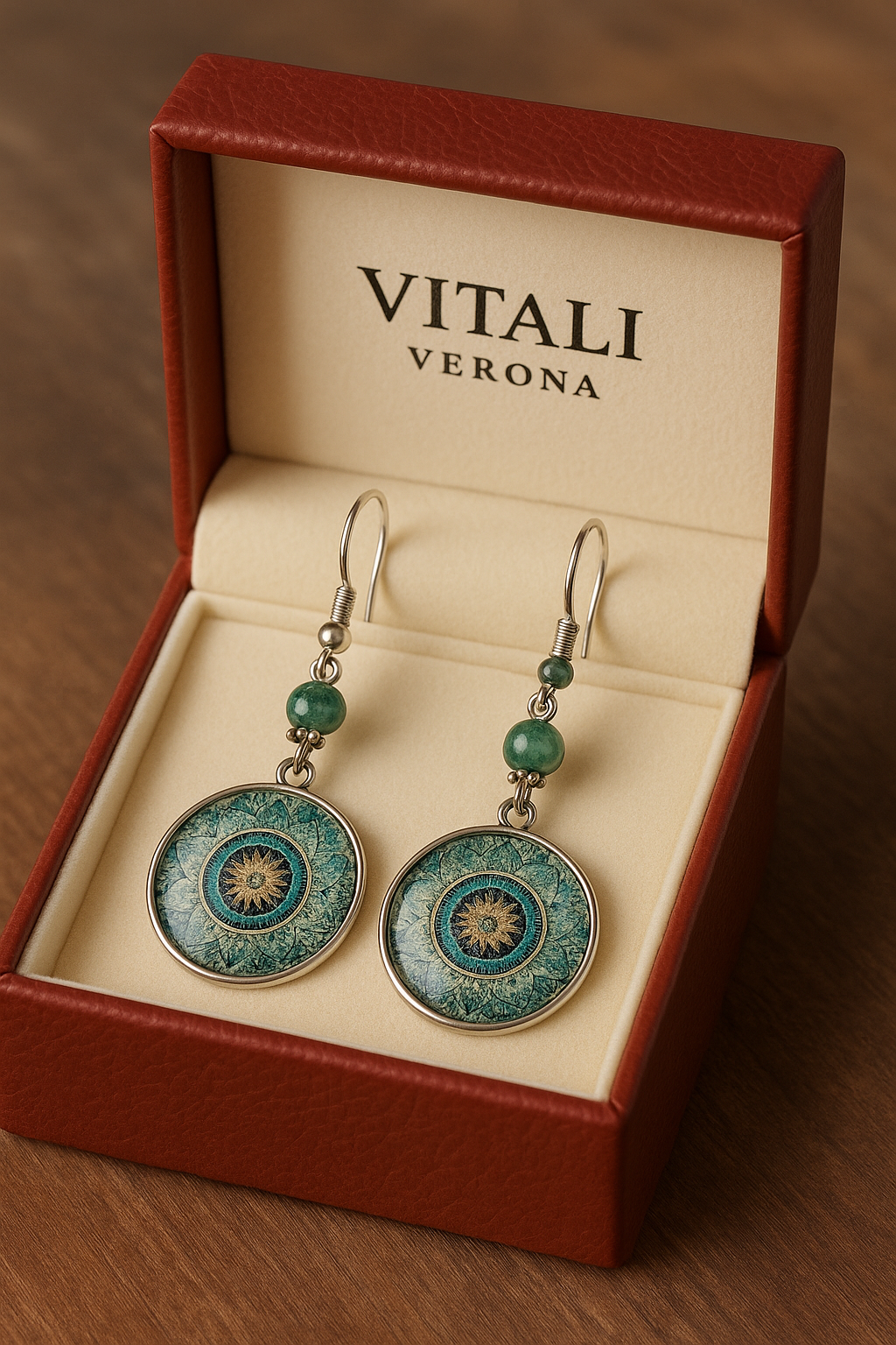 Flor de Vida · Pendientes azules florales – Silvia Morel